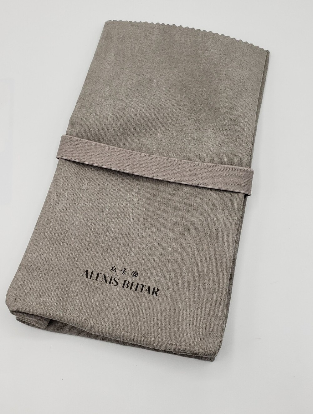 Alexis Bittar Taupe Jewelry Pouch